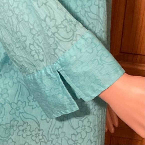 NWOT Vintage Liz Claiborne 3/4 Sleeve Top Blouse Size L - Picture 6 of 10